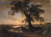 Asher Brown Durand The Solitary oak oil painting artist